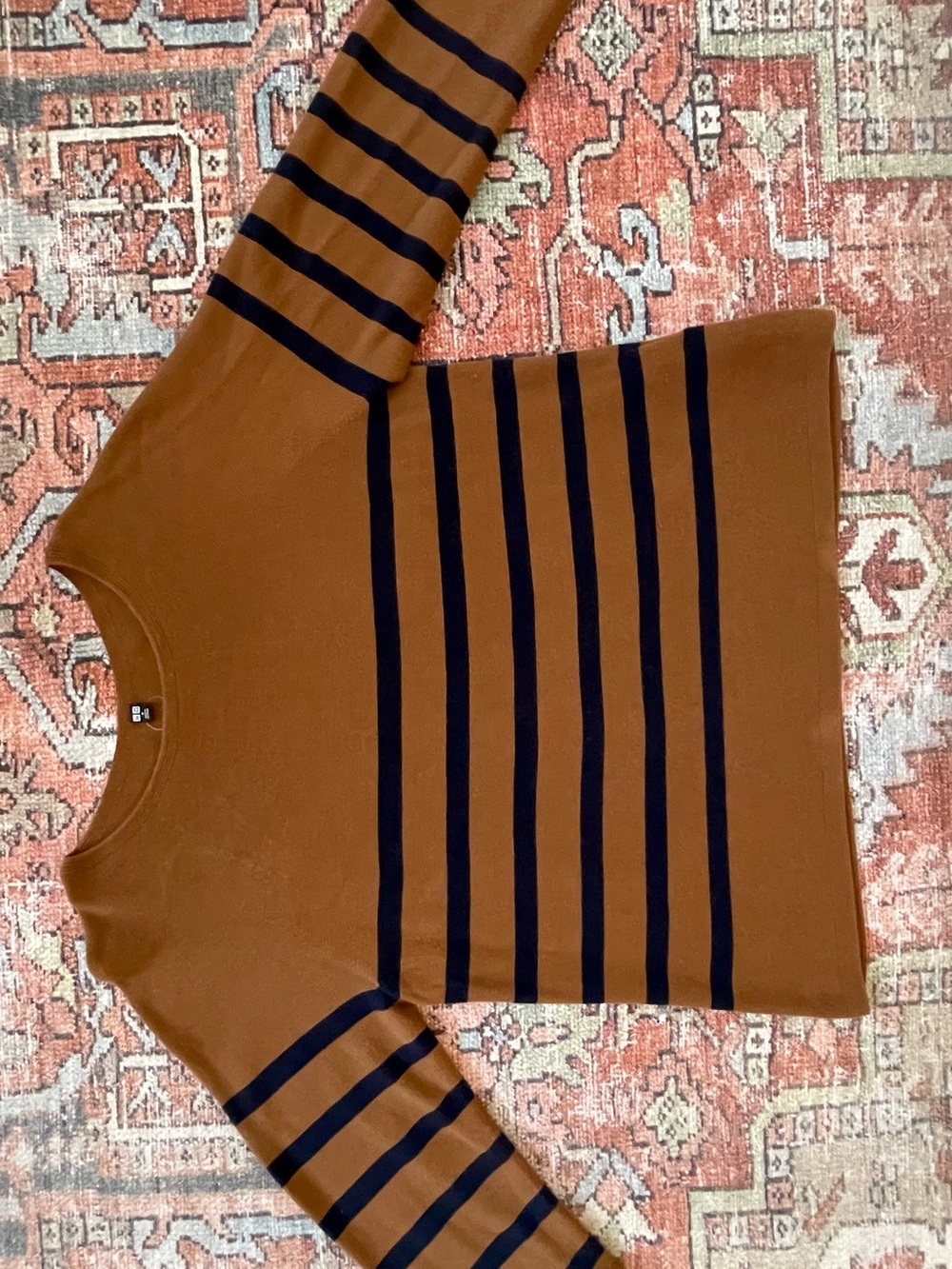 Uniqlo Women’s Brown Sweater with Stripes
